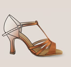 Dansschoenen met rubberen zool | Perfect voor buiten