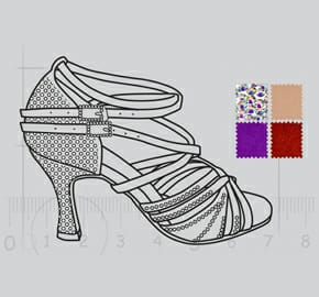Dansschoenen met rubberen zool | Perfect voor buiten